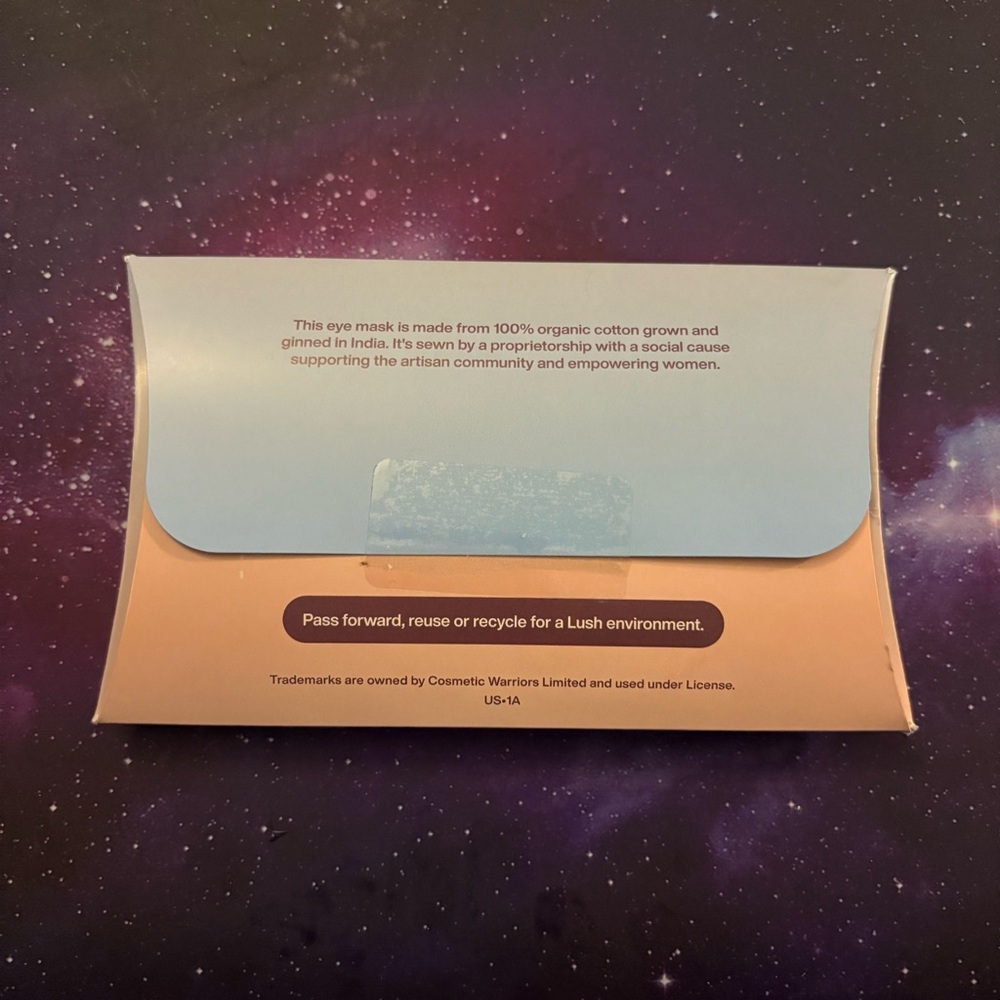 LUSH Dreamland Sleep Mask kitchen box exclusive eye sleeping beauty rest - Picture 3 of 3